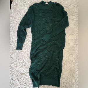 Lunya fishing net sweater dress